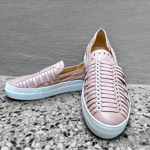 VINCE CAMUTO  Flatform Sneaker Kenny beige Cutout Shoe Slip(NEW WITHOUT BOX) 8.5